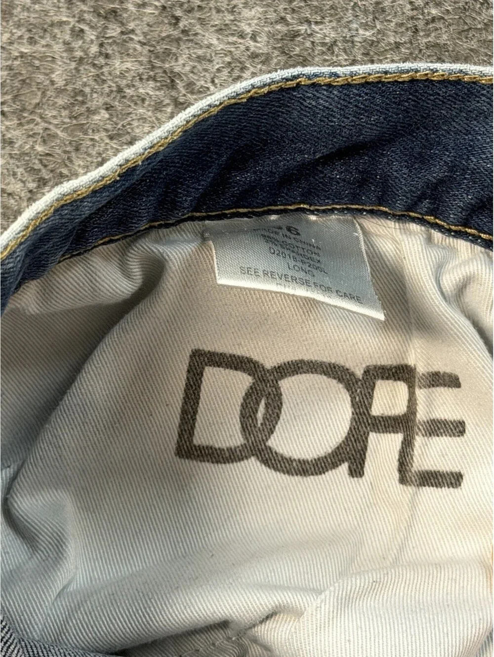 DOPE Men’s Biker Moto Jeans Light Wash Distressed Skinny Denim 34x32
